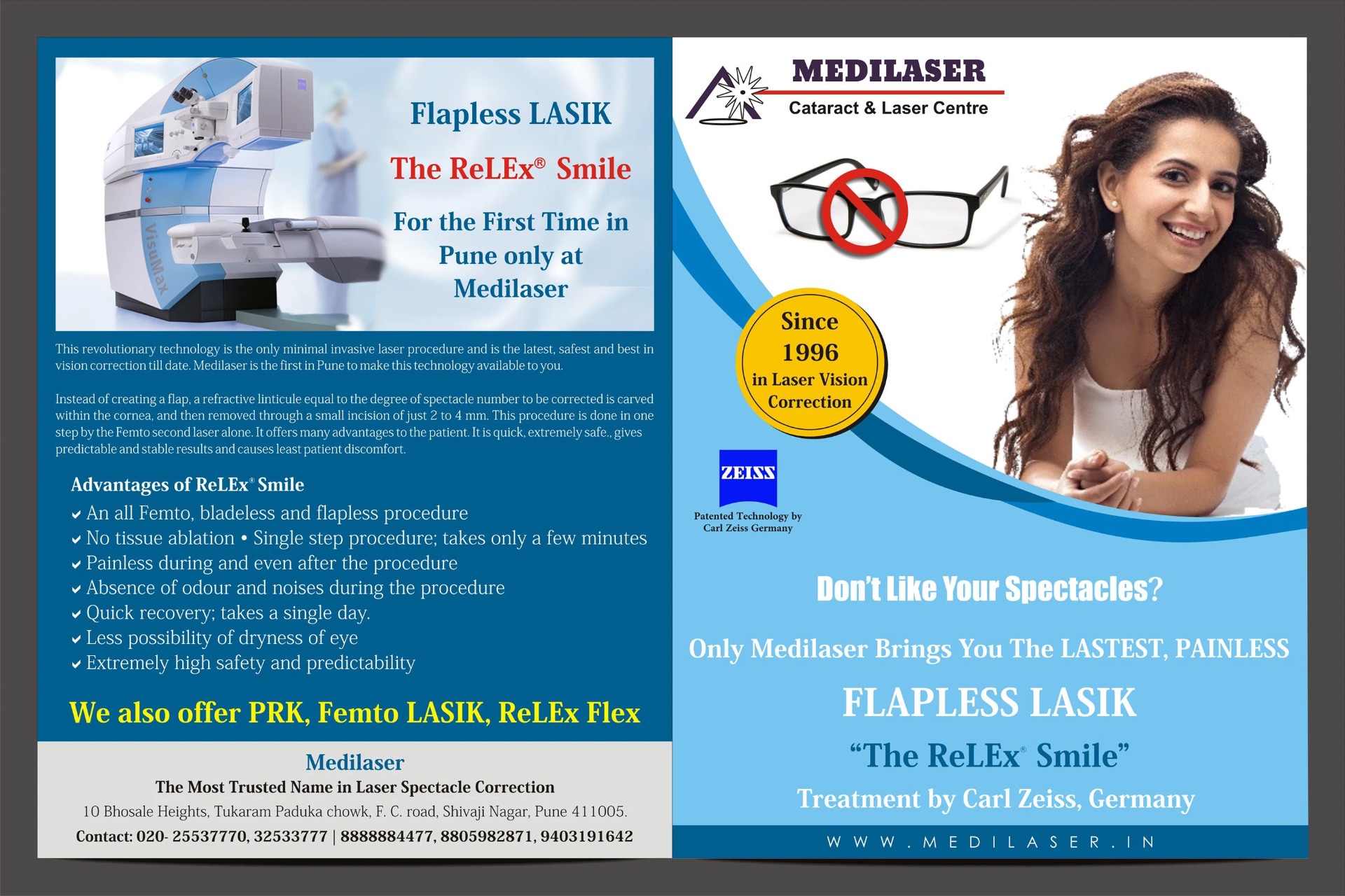 Medilaser — ReLEx Smile Detailed Spread