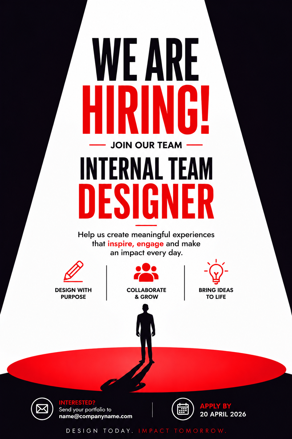 We Are Hiring — Internal Team Designer Emailer