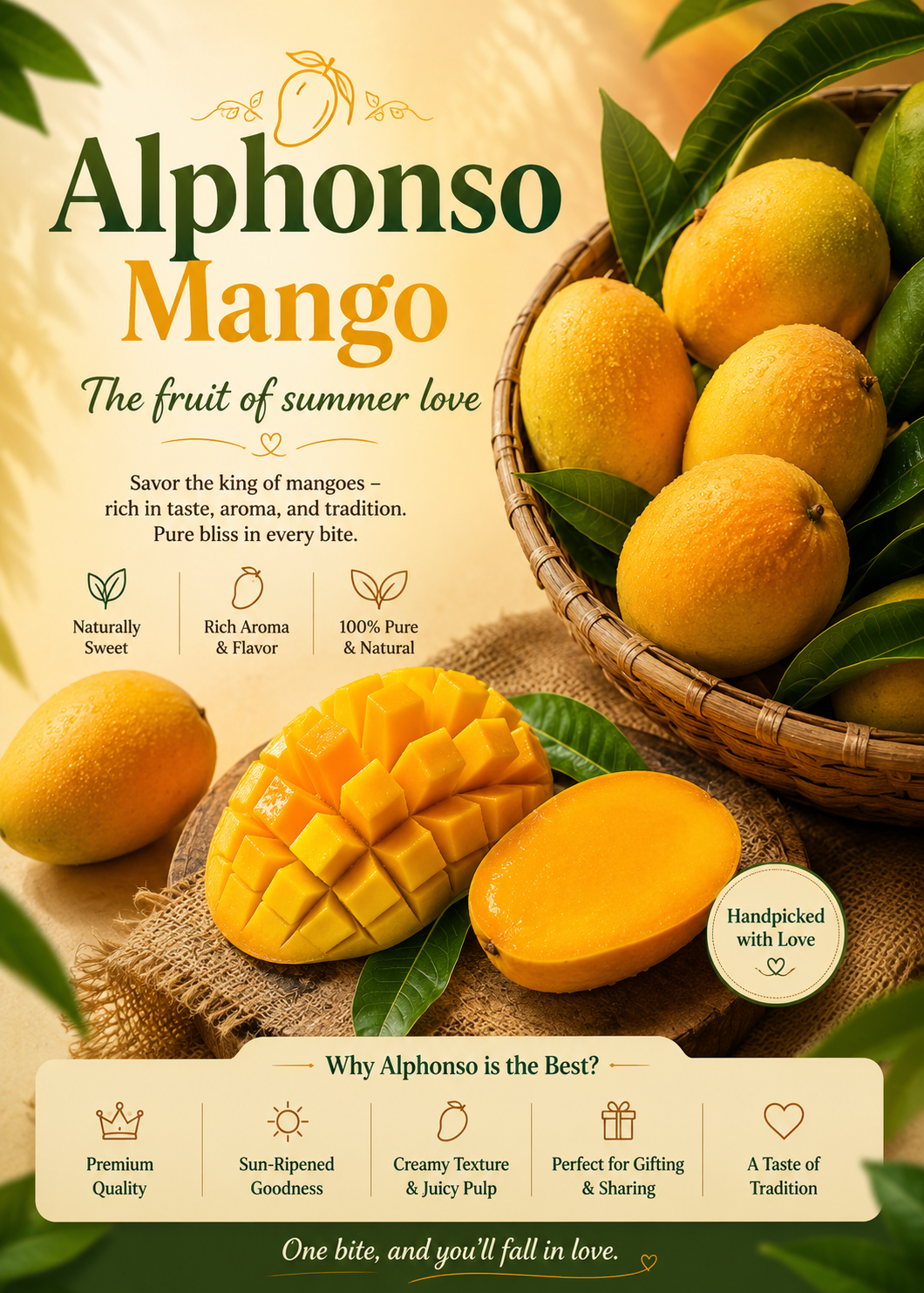 Alphonso Mango — The Fruit of Summer Love Poster
