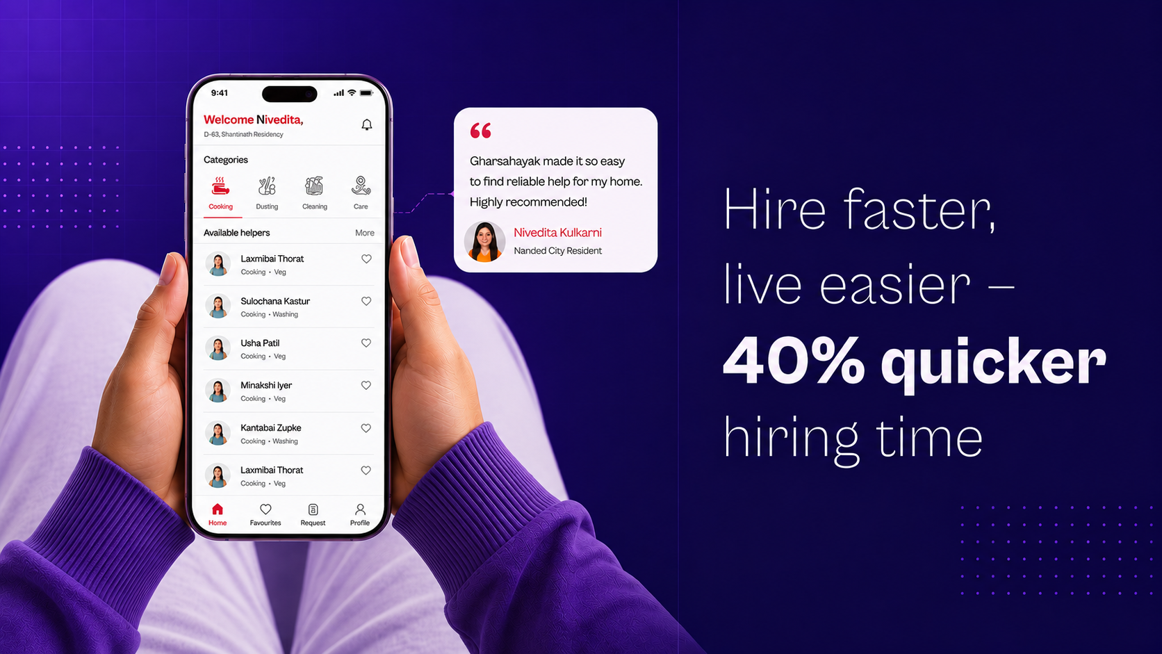 Hire faster, live easier — 40% quicker hiring time
