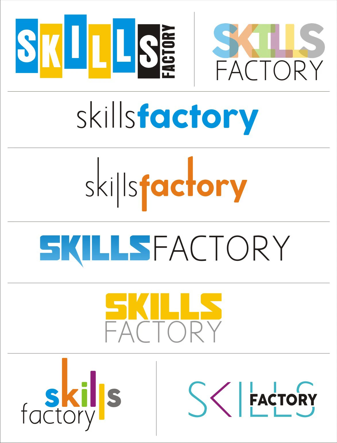 Skills Factory — Logo Variants